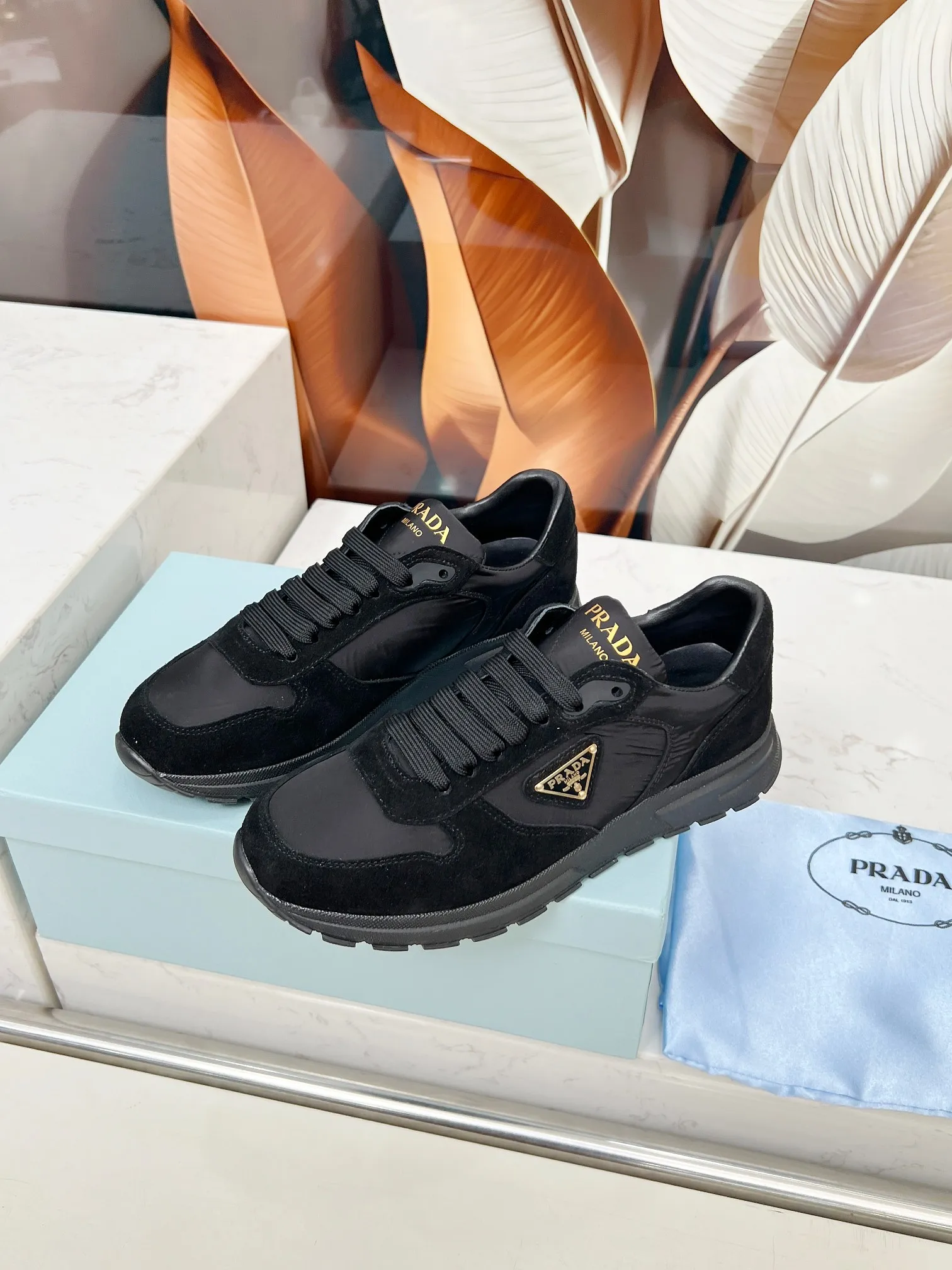 👟👟Ex-factory price 540👟👟 Prada "PRADA.." 2025 explosive model has been shipped. , original 1:1 development, four colors available 35--41 "Code 34 and 41 can be customized and cannot be returned or exchanged"
